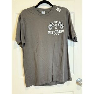 Port & Company Pit‎ Crew Graphic T-Shirt Racing Motorsport Tee Size M